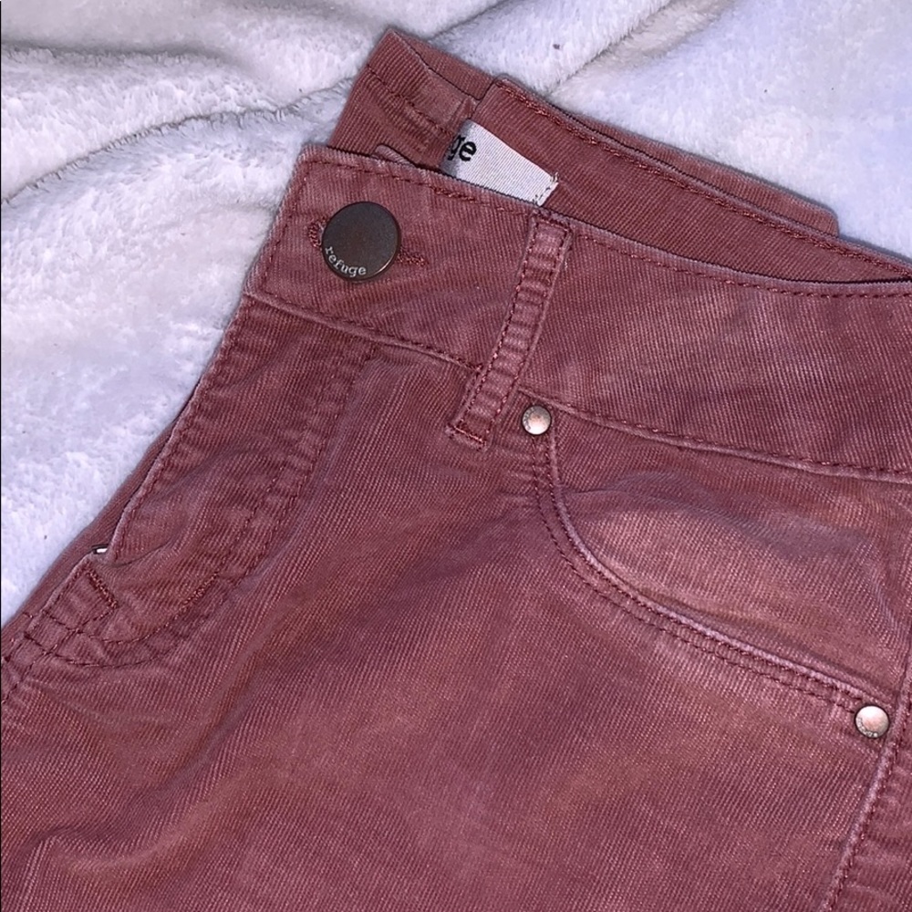 Blush pink corduroy pants